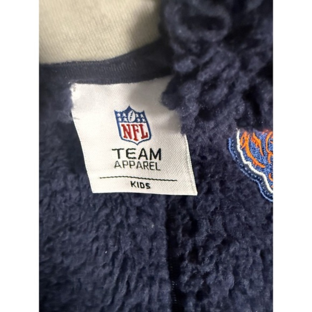 NFL Team Kids‎ 0-3 mos.  Chicago Bears  Full Zip Navy Fleece Sleeper NWT - Picture 5 of 7